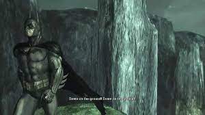 There is a riddler trophy that you couldn't get earlier in the game that is now easily acessable through the grates in the center of the room, using the what dummy said that? is in the room with the snipers: Batman Arkham Asylum Riddler Ending Youtube