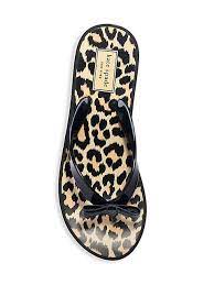 Shop Kate Spade New York Rina Leopard Print Platform Flip Flop Sandals Saks Fifth Avenue