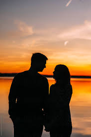 Happy Couple Together On A Pointe In ...