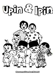 Gambar upin dan ipin untuk mewarna di 2020 halaman mewarnai. Gambar Mewarnai Upin