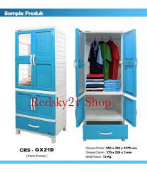 Harga lemari plastik napolly 2 pintu 1 laci. Jual Lemari Plastik Gantung Dengan Kaca Napolly Crs Gx21d Lemari Murah Di Lapak Redsky21 Shop Bukalapak