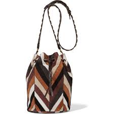 Jerome Dreyfuss Popeye Striped Suede Shoulder Bag 1 825 Liked On Polyvore Featuring Bags Handbags Shoulder Bags Brown Crossbody Purse White Cross Canta