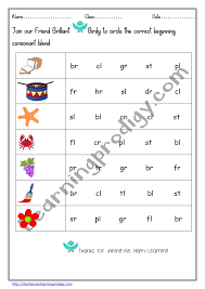 We hope you find them very useful and interesting. Blending Worksheet Beginning Consonant Blend Phonic Worksheet For Kindergarten Learningprodigy English English Blending English G1 Subjects
