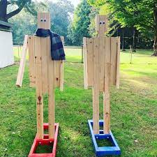 These Portable Knife Axe Throwing Targets Turned Out Awesome Check Out Our Latest Diy Video To See How They Backyard Entertaining Throwing Knives Backyard Fun