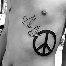 You can make dove tattoos. Top 71 Peace Sign Tattoo Ideas 2021 Inspiration Guide