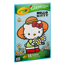 Hello kitty has lots of friends: Crayola Giant Coloring Pages Featuring Hello Kitty 18 Count Walmart Com Walmart Com