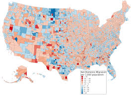 This Ultimate Map Shows Where People Are Moving Inside The United States Map County Map North America Travel