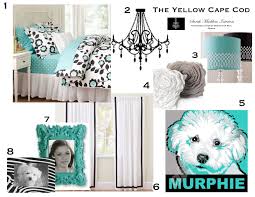 Aqua White And Black Bedroom 3 Sharon Raub Bedroom Makeover Girls Bedroom Makeover Girls Bedroom