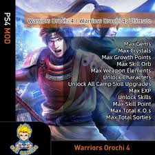 The definitive installment of the warriors orochi 4, featuring all the content of the . Warriors Orochi 4 Ultimate Ps4 Mod Max Gems Crystals Growth Points Skill Orb 40198003025 Ebay