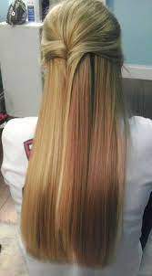 Make an elegant bun of your long hair. 30 Hairstyle For Straight Hair Long Hairstyles 2015 Straight Prom Hair Long Straight Hair Straight Hairstyles