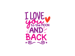 Download I Love You To The Moon And Back Quotes Graphic By Wienscollection Creative Fabrica PSD Mockup Templates