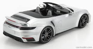 Motortrend's jonny lieberman test drives the 2021 porsche 911 turbo s cabriolet and compares it to the turbo s coupe and a bugatti veyron grand sport. Minichamps 155069082 Masstab 1 18 Porsche 911 992 Turbo S Cabriolet 2020 Silver
