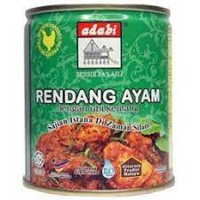 8 sudu besar kerisik (kelapa goreng yang dikeringkan). Ready Stock Adabi Rendang Ayam Dengan Ubi Kentang Dalam Tin 280g Shopee Malaysia