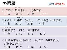Check spelling or type a new query. Contoh Soal Jlpt N5 Pdf Soal Kelasmu