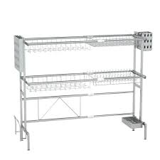 tier adjustable stainless steel over