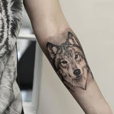 Black And Grey Wolf Tattoo Black Gray Wolf Tattoo C Anders Grucz Shouldertattoos Grey Wolf Tattoo Wolf Sleeve Small Wolf Tattoo