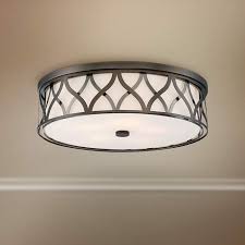 Flush Mount 20 Wide Bronze 2 Cage Led Ceiling Light 78m28 Lamps Plus