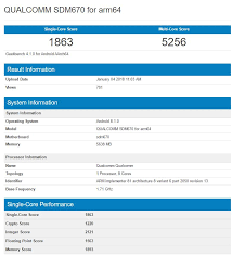 purported snapdragon 670 benchmark scores show it trading