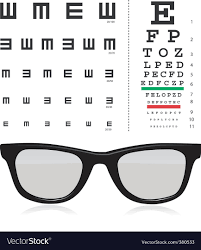 Vector Snellen Eye Test Chart