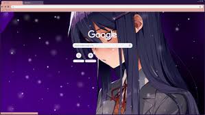 Anime Yuri Ddlc Wallpaper Doki Doki Anime Google Chrome Theme Chrome Theme Themebeta Too bad i translated it for everyone and before a bot. anime yuri ddlc wallpaper doki doki