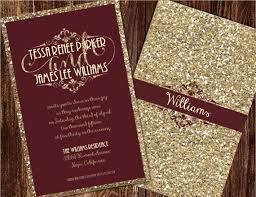 Champagne And Burgundy Wedding Invitations Maroon Wedding Etsy Wedding Invitations Champagne Burgundy Wedding Invitations Wedding Invitation Templates