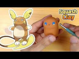 Pokemon Clay Art Alolan Raichu Youtube Clay Art Cute Polymer Clay Pokemon