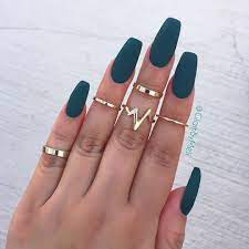 Matte Nail Art Designs Inspirations Ideas Diy Square Simple Green Gorgeous And Awesome Acrylic Gel Polish Gorgeous Nails Nails Green Nails