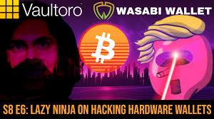 The hardware wallets are the physical devices that are used to store private keys. S8 E6 Lazy Ninja On Hacking Hardware Wallets Bitcoin Takeover