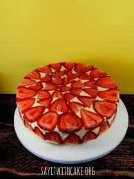 Strawberry Fraisier Cake Recipe Cake Dessert Drinks Baking
