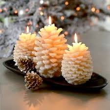 White Christmas Candle Light Christmas Tablescape Decor