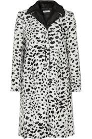 Black And White Spotted Faux Fur Coat Crystal Embellished Animal Print Faux Fur Coat Animal Print Faux Fur Coat Faux Fur Coat Ivory Faux Fur Coat