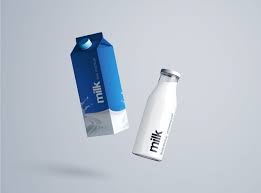 Download Milk Bottle Mockup Psd