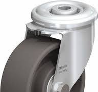 Blickle - Hollow Kingpin Caster: Swivel, 4" Wheel Dia, 1-1/2 ...