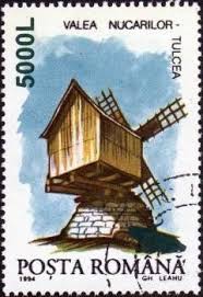 2001 Windmill In Nucarilor Tulcea Surcharged רומניה Mills Mi Ro 5558 Yt Ro 4666 Philatelie Moulin A Eau Le Moulin