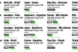 Vous avez prévu de voyager cette année, à l'occasion de la coupe du monde de rugby? Article Similaire A Coupe Du Monde 2018 Chaines Horaires Le Programme Tv Des Matchs Du Lundi 25 Juin