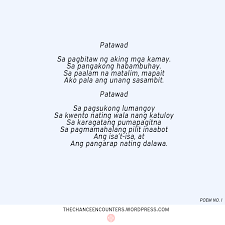 Poem No 1 Filipino Words Tagalog Quotes Tagalog Quotes Hugot Funny