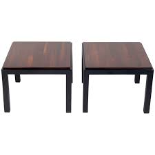Shop for vintage lacquered side & end tables at auction, starting bids at $1. Pair Of Rosewood And Black Lacquer End Tables By Milo Baughman At 1stdibs