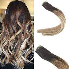 Balayage Ombre Hair Extensions Tape In Tape In Hair Extensions Ombre Hair Color Ombre Hair Blonde
