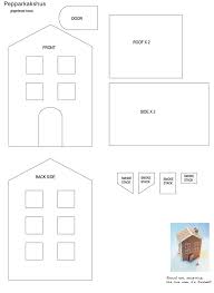 Gingerbread House Pattern Gingerbread House Template Printable Gingerbread House Patterns Gingerbread House Template