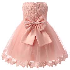 Dresses can also be worn for special events. Kleding En Accessoires Princess Baby Girls Dress Flower Bow Christening Gown Wedding Party Kids Clothes Luxclusif Com