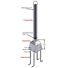 Component Products Kit Light Pole Pole Base