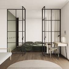 3 Small Space Apartment Interiors Under 50 Square Meters 540 Square Feet With Layout Apartment Interior Cozy Bedroom Design Small Apartment Layout
