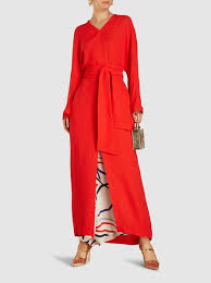 Layeur Claudetta Dolman Sleeve Crepe Maxi Dress Viscose Maxi Dress Maxi Dress With Sleeves Long Sleeve Maxi Dress