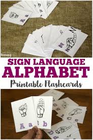 Free Printable Sign Language Alphabet Flashcards Print