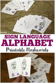 free printable sign language alphabet flashcards print