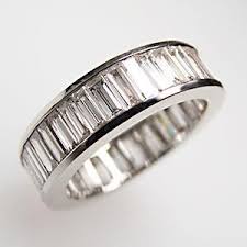 14kwg 5 46ct Baguette Eternity Band Black Hills Gold Jewelry Eternity Ring Diamond Estate Jewelry Rings