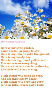 Spring Poems Spring Poem Garden Poems Spring Garden