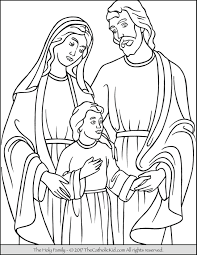Scroll down to preview and choose the singe coloring sheets you want. Holy Family Coloring Page Thecatholickid Com