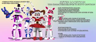 Welcome to circus baby's pizza world, . Fnaf Sl Sister Location Models V1 2 Download By Lizasakura On Deviantart