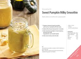 Kuvings Smoothie Recipe Sweet Pumpkin Milky Smoothie With Whole Slow Juicer Cs600 Smothie Recipes Fresh Juice Recipes Yummy Smoothies